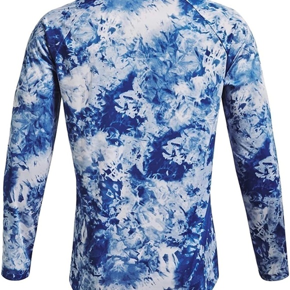 New UA Under armour HeatGear Long Sleeve Men's T-Shirt - Blue Size S Small - Picture 3 of 5